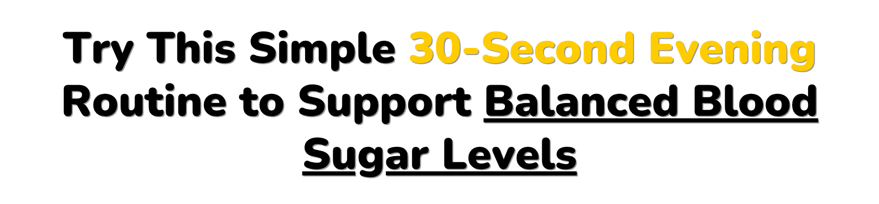 30-second nighttime ritual